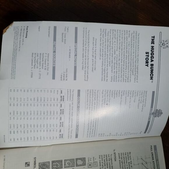 Vintage 80s Hugga Bunch Hallmark Cross Stitch Book - Picture 6 of 10